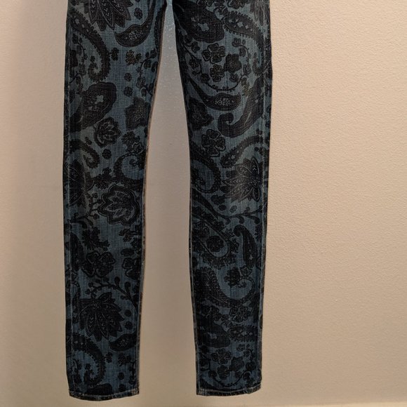 Avedon Paisley Low Rise Skinny Jean - Picture 9 of 14